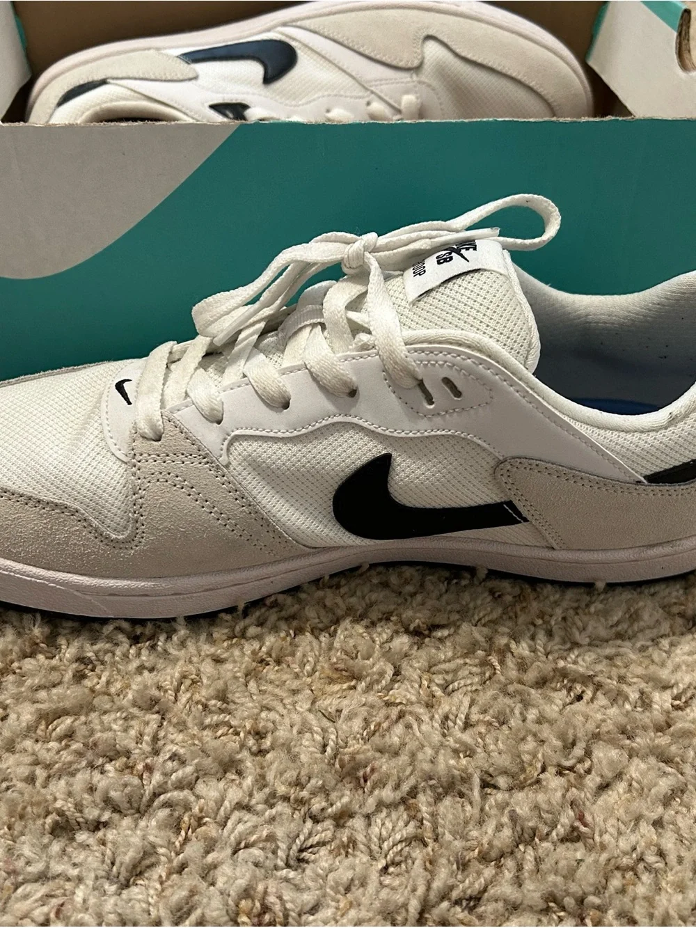 Nike White and Black Low-Profile Men’s ' Sneakers
